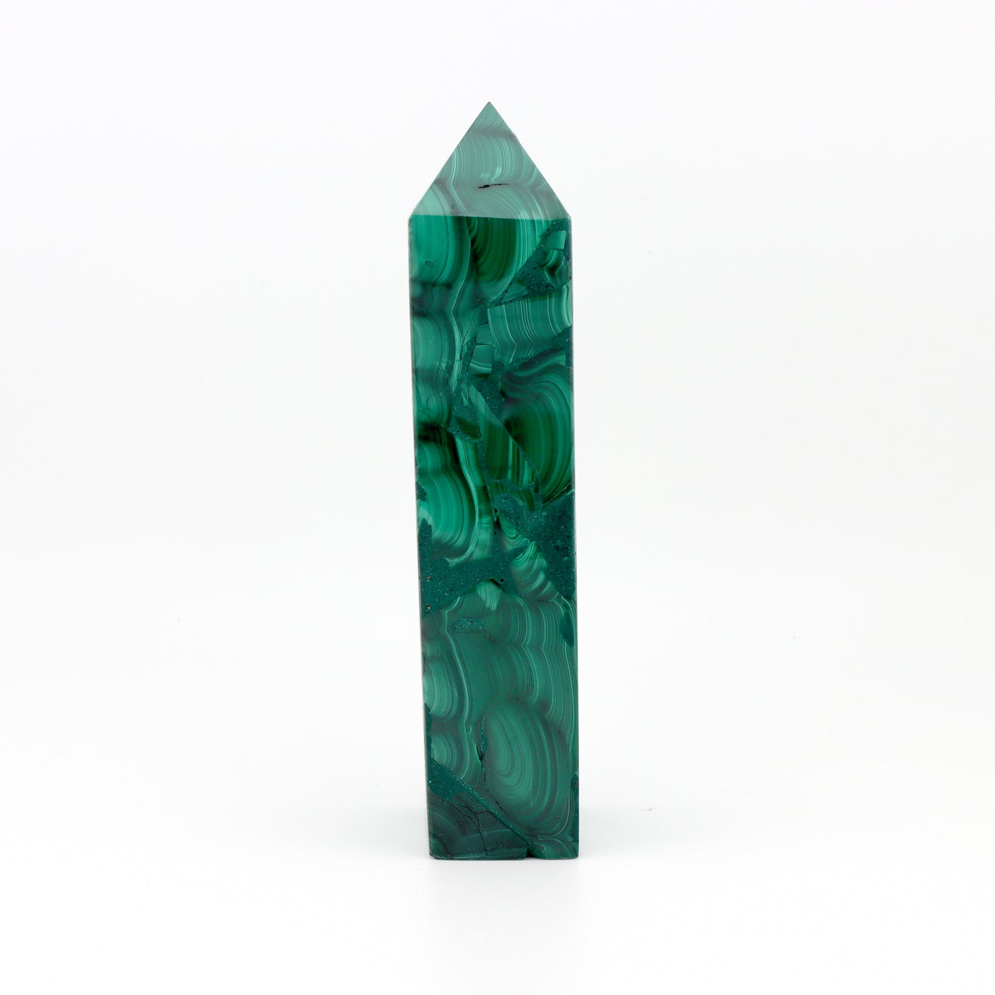 Malachite Carved Obelisk