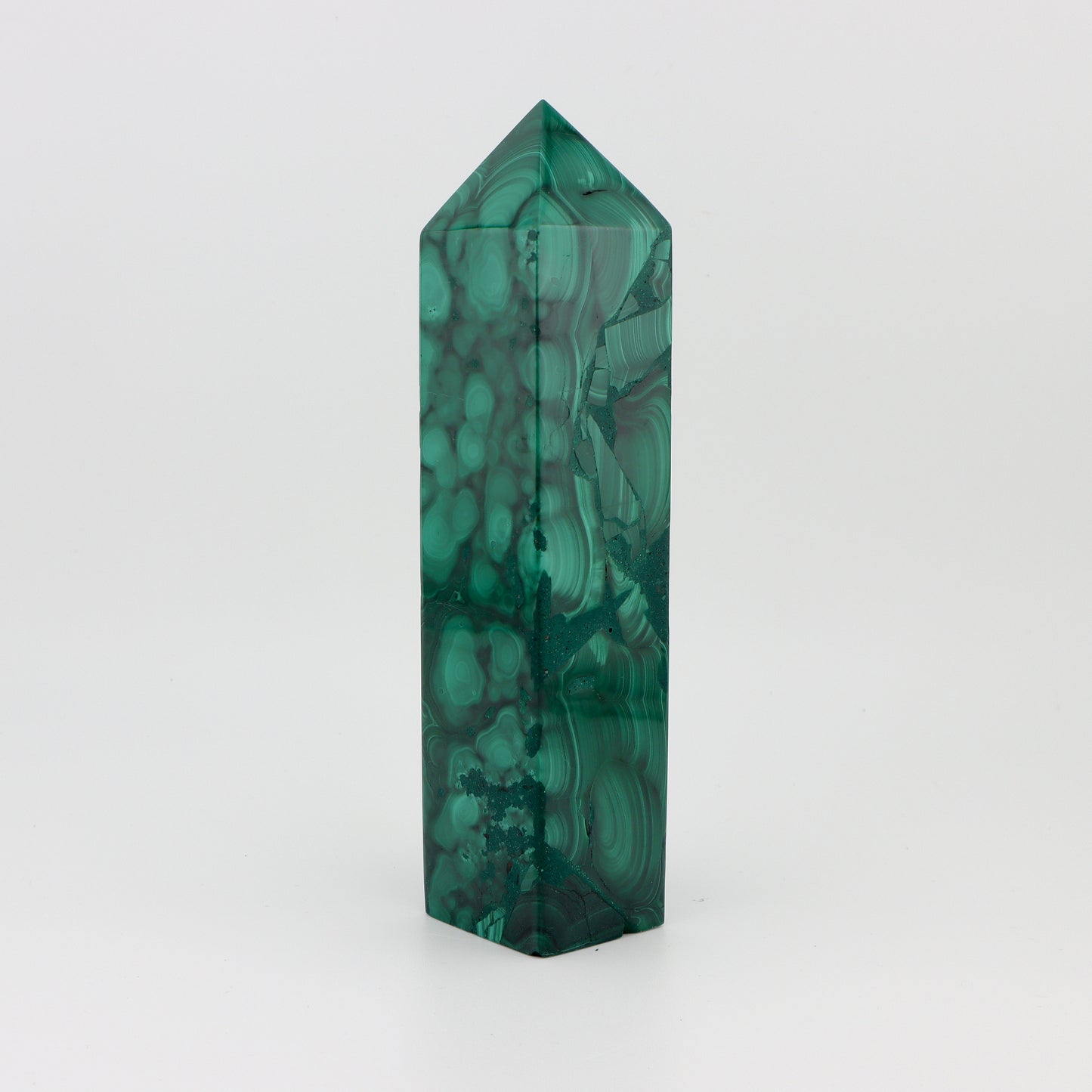 Malachite Carved Obelisk
