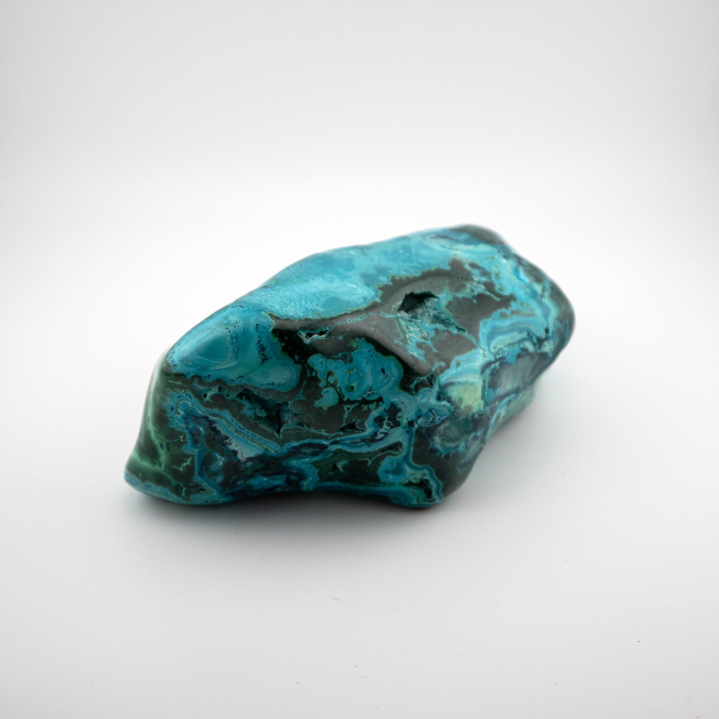 Malachite with Chrysocolla Free Form