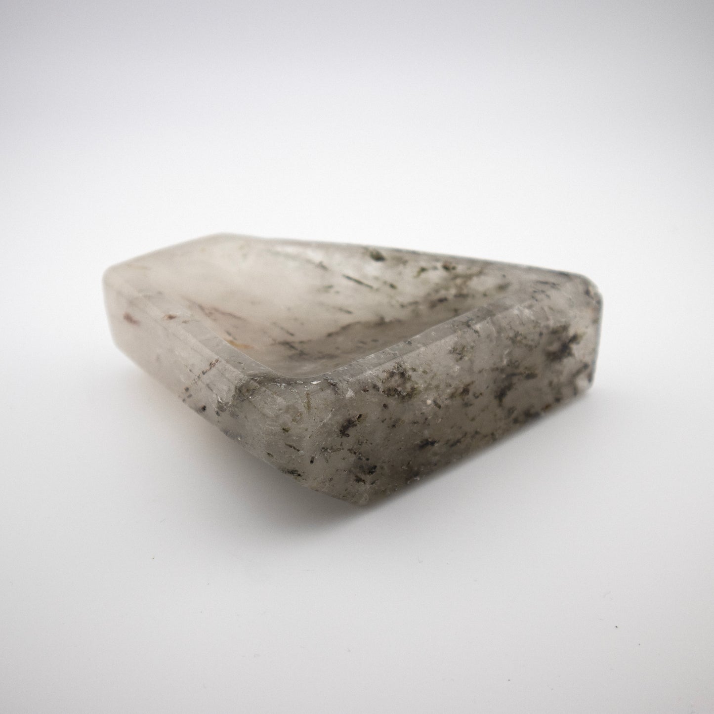 Quartz Tourmalated Trapezoid Dish