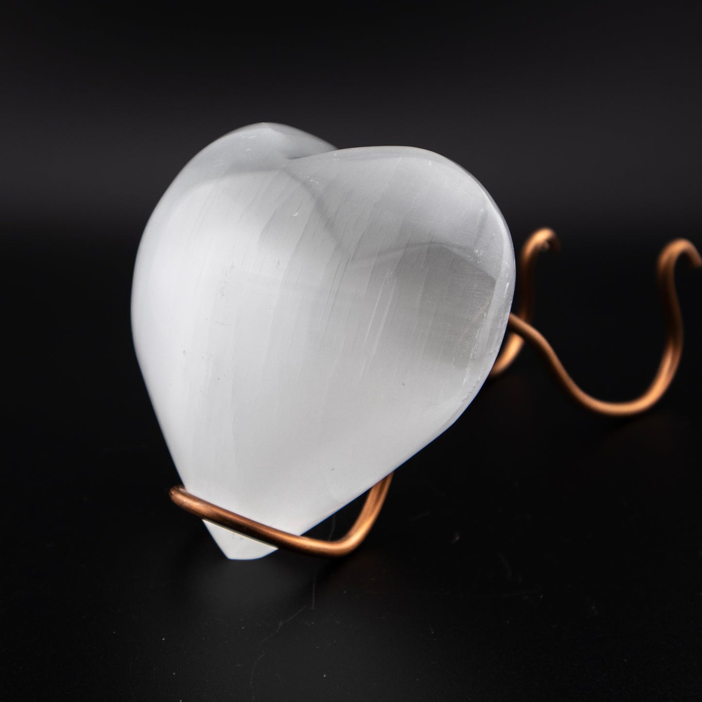 Selenite Heart 3"