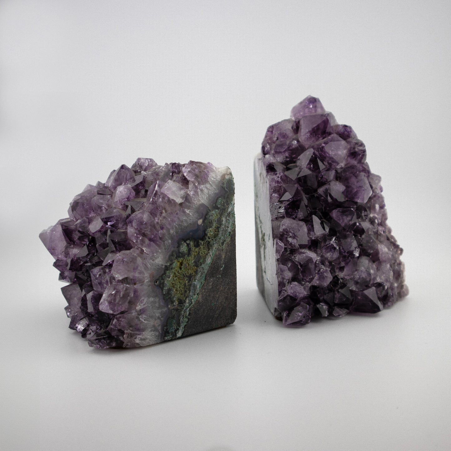 Amethyst Cluster Book End set