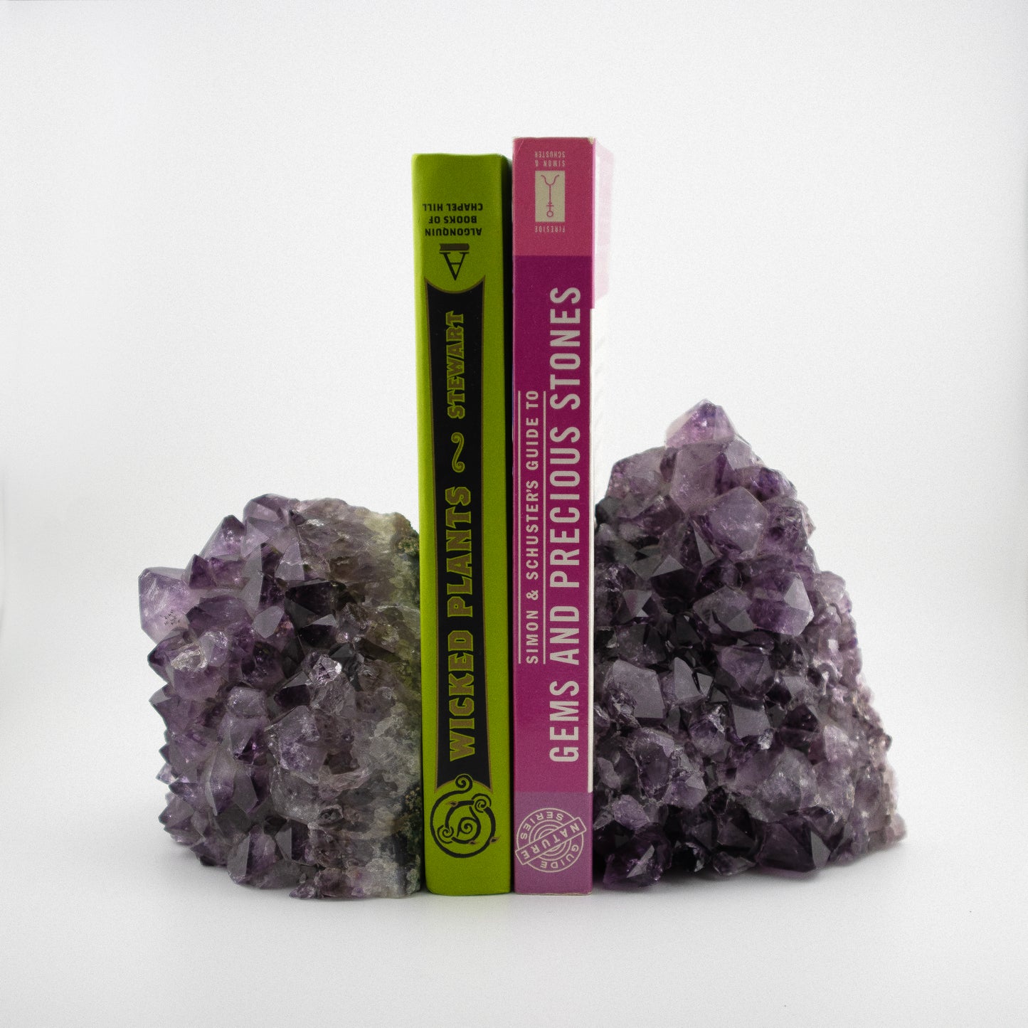 Amethyst Cluster Book End set