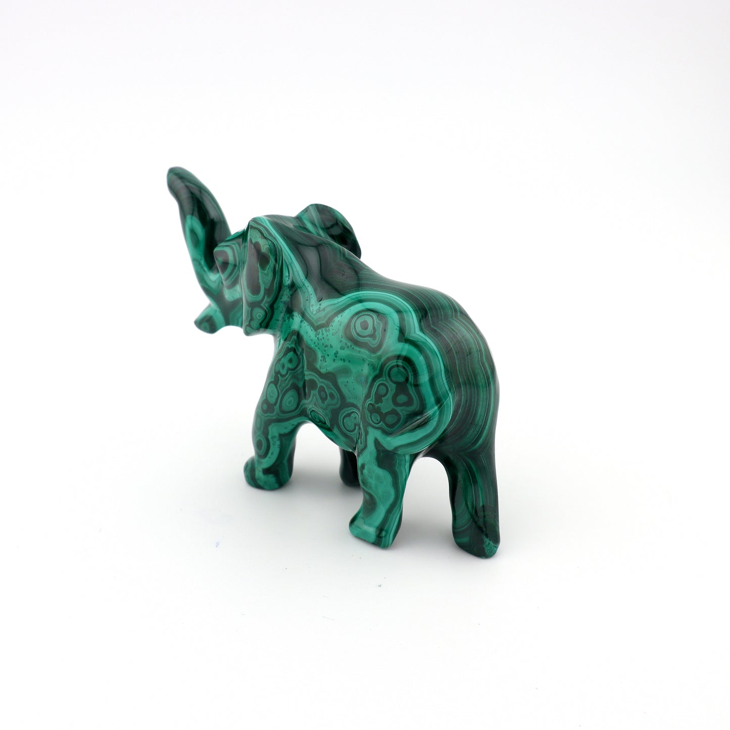 Malachite Carved Elephant