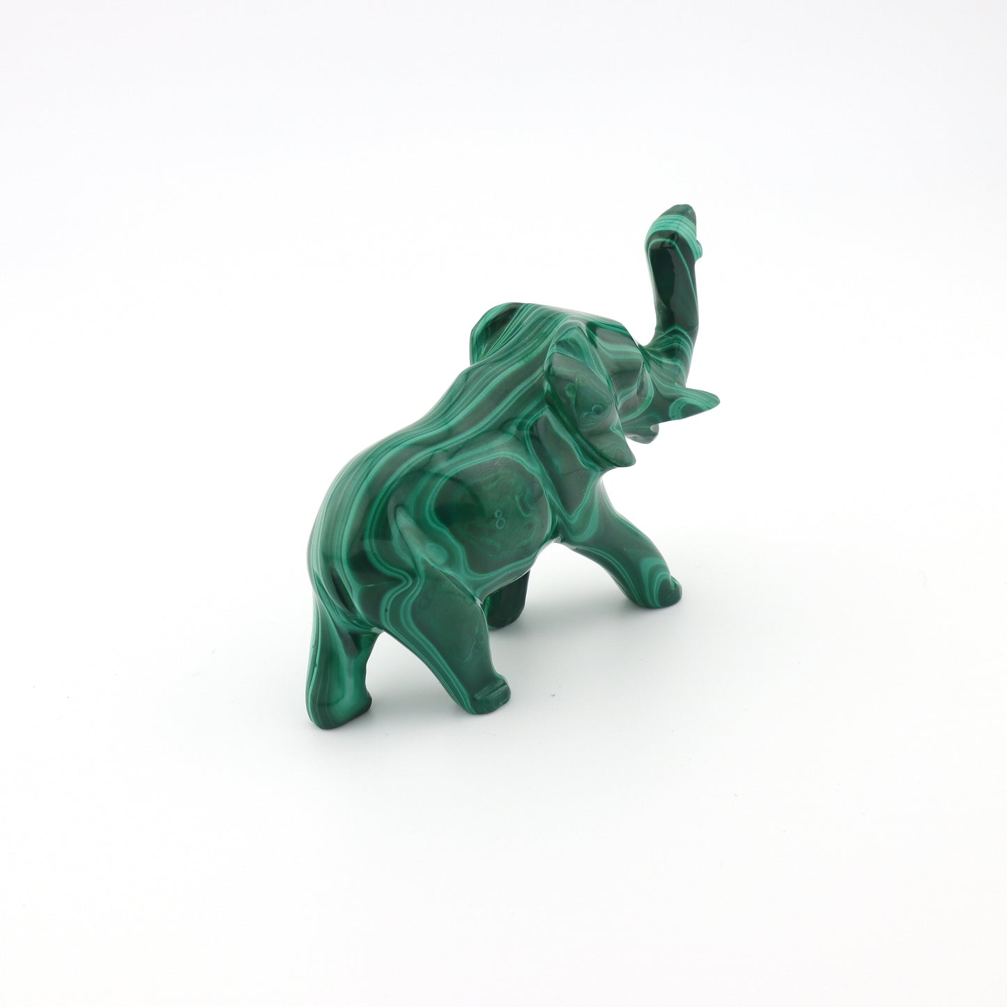 Malachite Carved Elephant