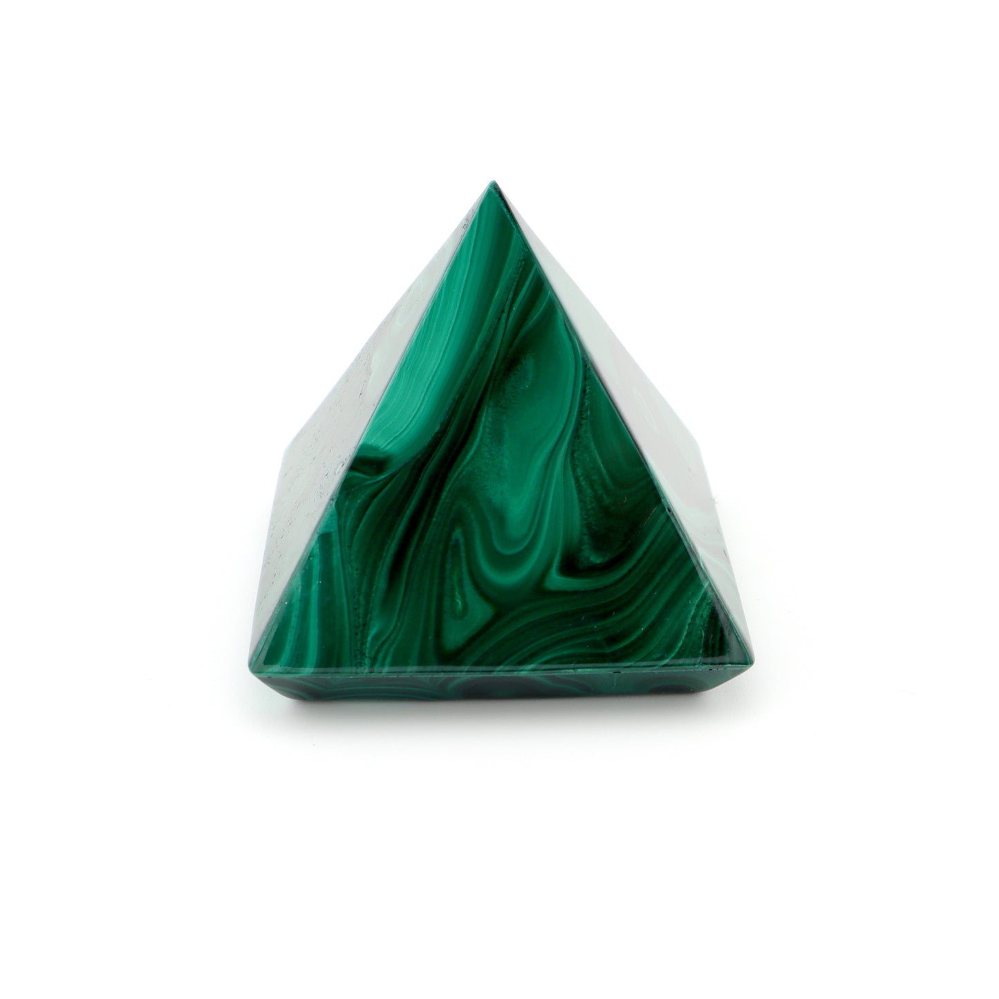 Malachite Carved Pyramid