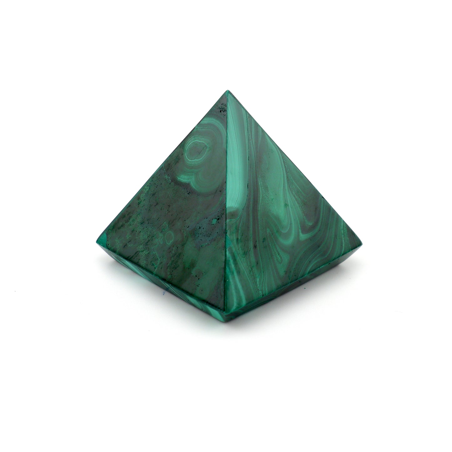 Malachite Carved Pyramid