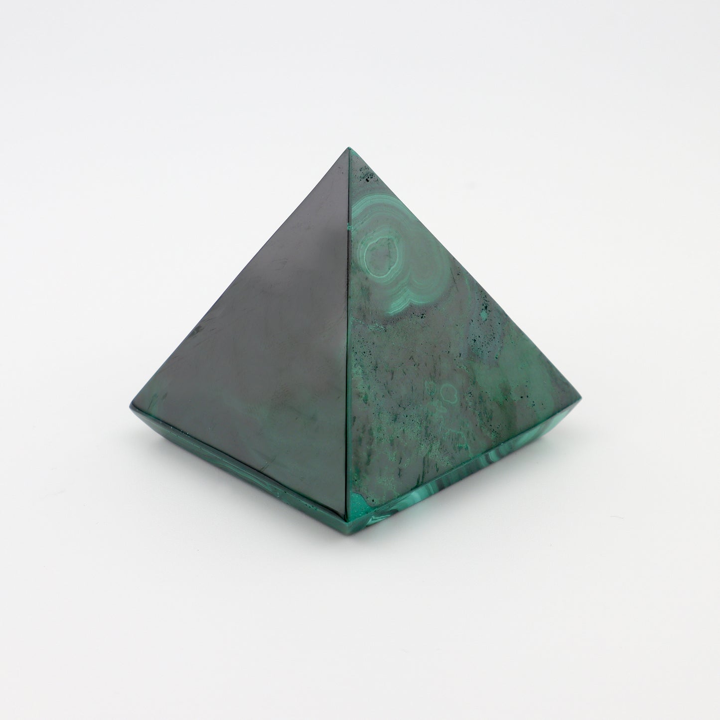 Malachite Carved Pyramid
