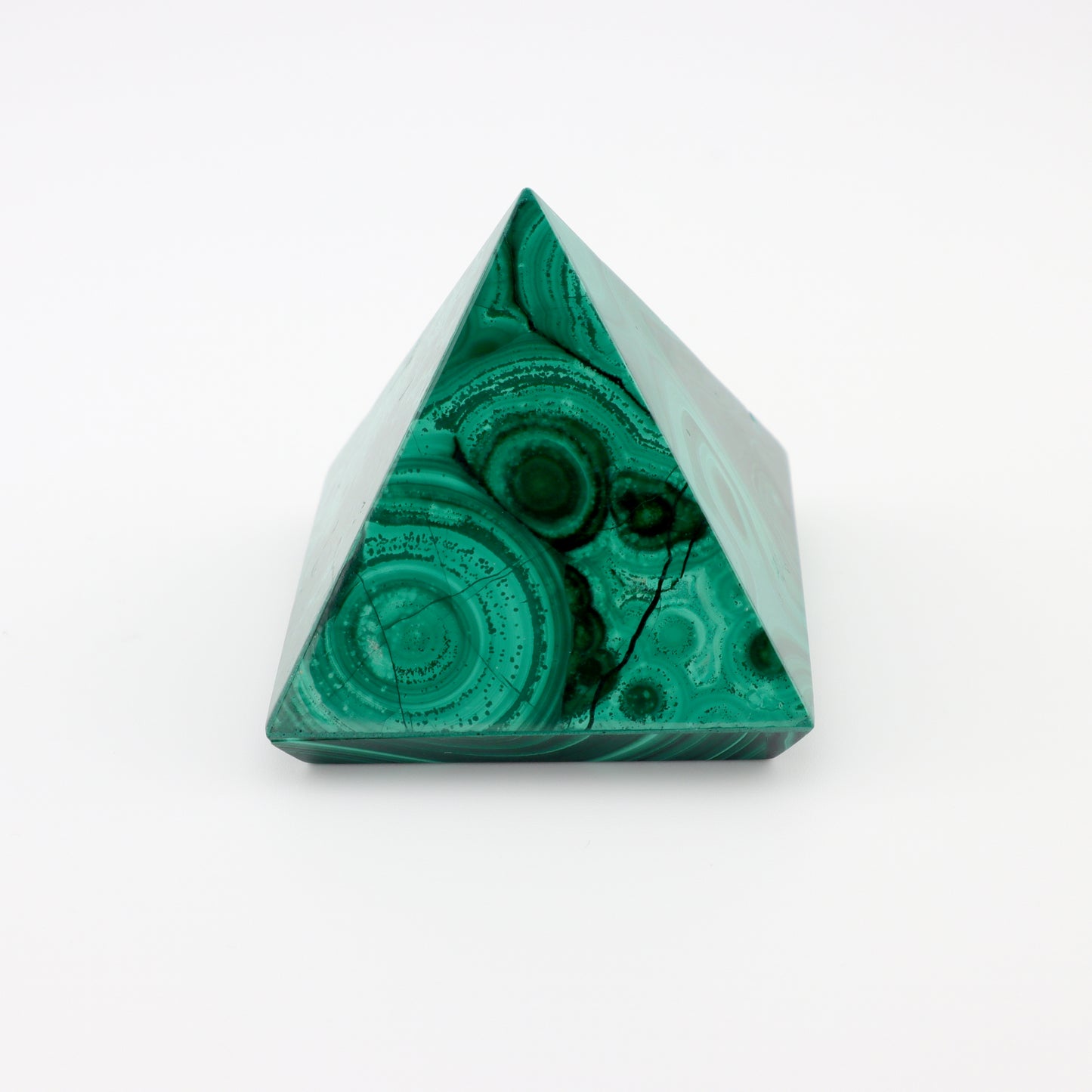 Malachite Carved Pyramid