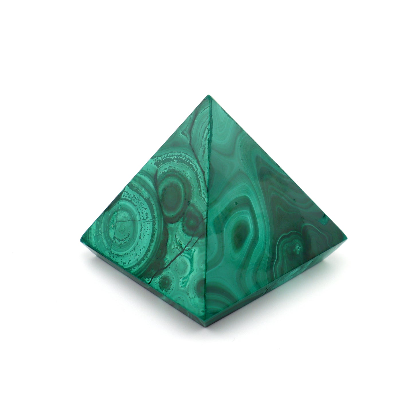 Malachite Carved Pyramid
