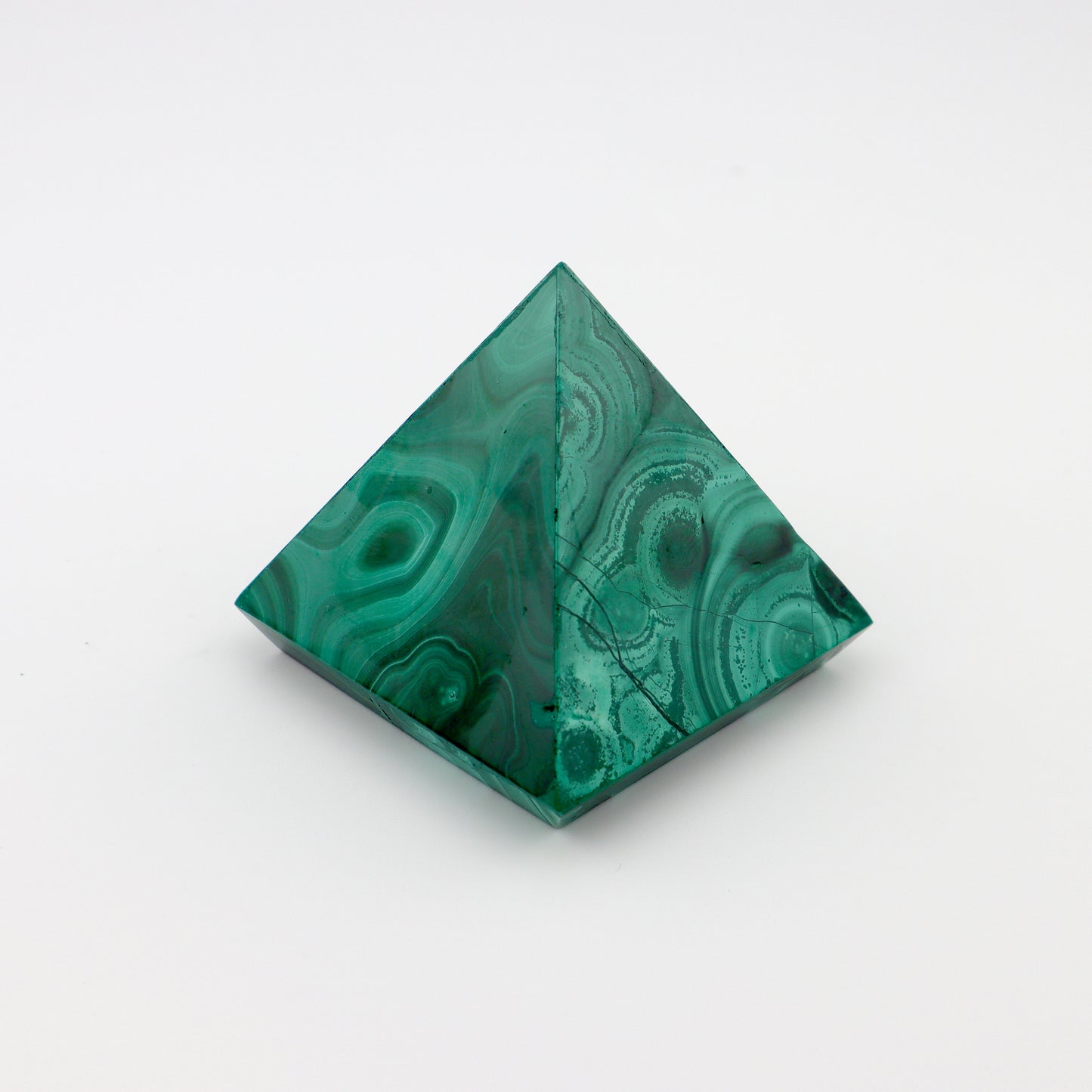 Malachite Carved Pyramid