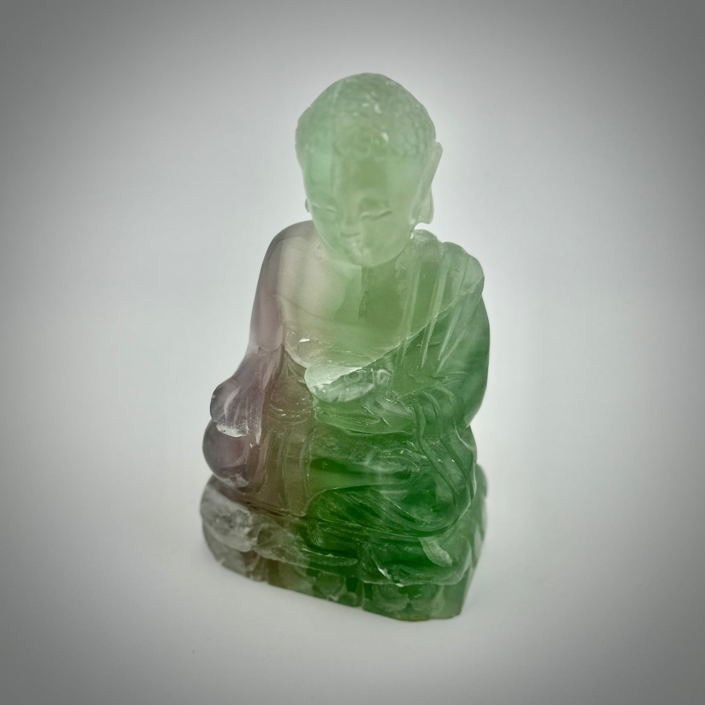Fluorite Hand Carved Buddha